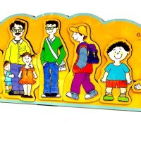 پازل چوبی1_آشنایی با مراحل رشد انسان(پسر) /دهکده