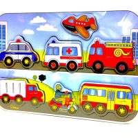 پازل چوبی_وسایل نقلیه /دهکده