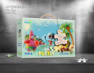 پازل جعبه ای 150 قطعه _ باب اسفنجی/دانشمندان کوچک