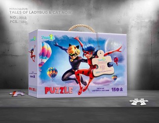 پازل جعبه ای 150 قطعه _ دختر کفشدوزکی/دانشمندان کوچک